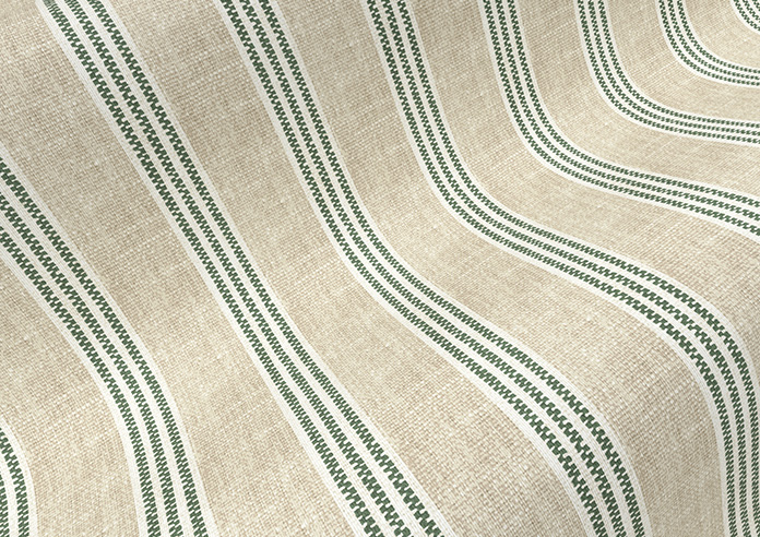 Emily Bond George Stripe Print, Fern - Roller Blind - Image 4